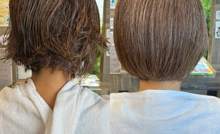 広がりやすい髪に!縮毛矯正で叶う美フォルムボブ