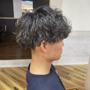 波巻きパーマ