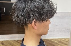 波巻きパーマ